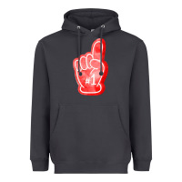 Smoke number one foam finger Heavyweight Hoodie - FaDigitalArtStudio