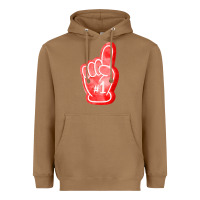 Toasted Coconut number one foam finger Heavyweight Hoodie - FaDigitalArtStudio