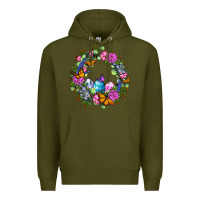 Army Green Easter Ocaliptus spring flowers Premium Hoodie - OliviaCreatesArt
