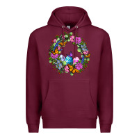 Burgundy Easter Ocaliptus spring flowers Premium Hoodie - OliviaCreatesArt