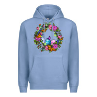Colony Blue Easter Ocaliptus spring flowers Premium Hoodie - OliviaCreatesArt