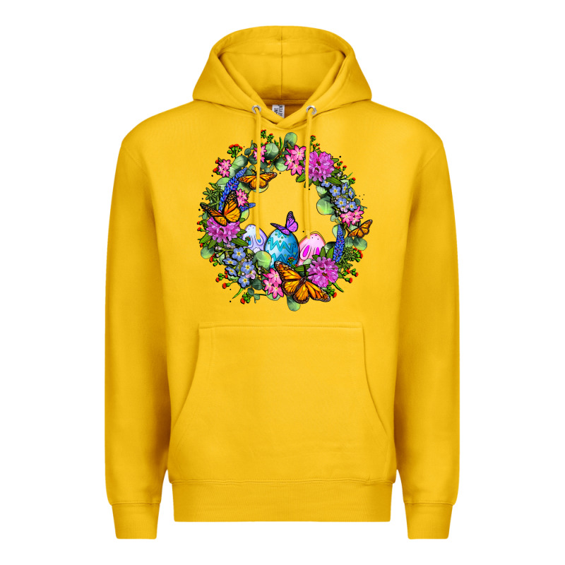 Easter Ocaliptus Spring Flowers Premium Hoodie by OliviaCreatesArt | Teevron