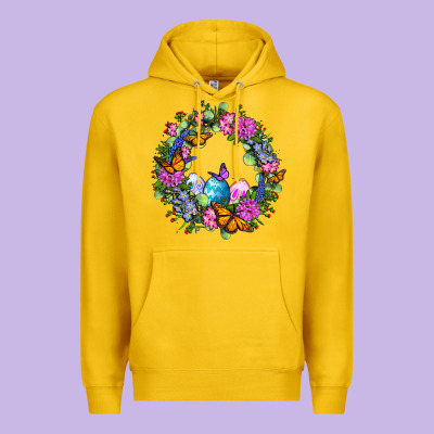 Easter Ocaliptus Spring Flowers Premium Hoodie Designed By Oliviacreatesart
