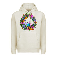 Oatmeal Heather Easter Ocaliptus spring flowers Premium Hoodie - OliviaCreatesArt