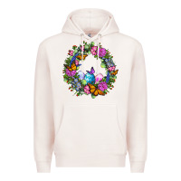 Pale Pink Easter Ocaliptus spring flowers Premium Hoodie - OliviaCreatesArt