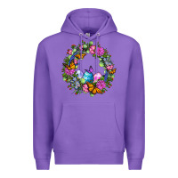 Purple Easter Ocaliptus spring flowers Premium Hoodie - OliviaCreatesArt