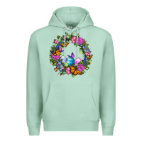 Seafoam Easter Ocaliptus spring flowers Premium Hoodie - OliviaCreatesArt