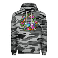 Slate Camo Easter Ocaliptus spring flowers Premium Hoodie - OliviaCreatesArt