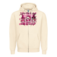 Sandshell i'm dreaming of a pink christmas Zipper Hoodie - FaDigitalArtStudio