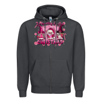 Smoke i'm dreaming of a pink christmas Zipper Hoodie - FaDigitalArtStudio