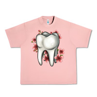 Salmon floral tooth Urban Heavy Tee - Jasminsmagicworld