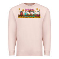 Pale Pink battery life of a teacher libbey glass Premium Sweatshirt - BundleAndBundleShop