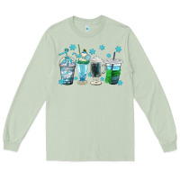 Matcha winter coffee cup Long Sleeve Tee - texasbilliewilder