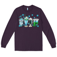 Plum winter coffee cup Long Sleeve Tee - texasbilliewilder