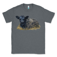Charcoal Heather Black Angus Calf Illustrations Classic Tee - LillyAllenDesigns