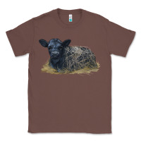 Chestnut Black Angus Calf Illustrations Classic Tee - LillyAllenDesigns