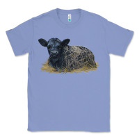 Colony Blue Black Angus Calf Illustrations Classic Tee - LillyAllenDesigns