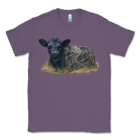 Lavender Black Angus Calf Illustrations Classic Tee - LillyAllenDesigns