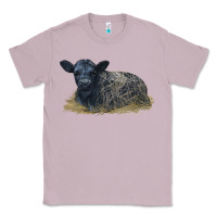 Lilac Black Angus Calf Illustrations Classic Tee - LillyAllenDesigns