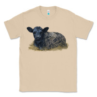 Mushroom Black Angus Calf Illustrations Classic Tee - LillyAllenDesigns