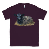 Plum Black Angus Calf Illustrations Classic Tee - LillyAllenDesigns