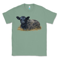 Sage Black Angus Calf Illustrations Classic Tee - LillyAllenDesigns