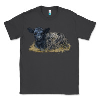 Smoke Black Angus Calf Illustrations Classic Tee - LillyAllenDesigns