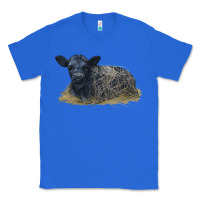 True Royal Black Angus Calf Illustrations Classic Tee - LillyAllenDesigns