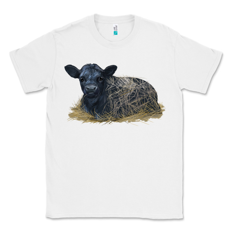 Black Angus Calf Illustrations Classic Tee by LillyAllenDesigns | Teevron
