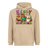 Mushroom Happy hallothankmas coffee cups Heavyweight Hoodie - FaDigitalArtStudio