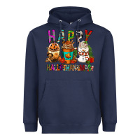 Navy Happy hallothankmas coffee cups Heavyweight Hoodie - FaDigitalArtStudio