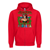 Red Mexican Chingona Zipper Hoodie - FaDigitalArtStudio