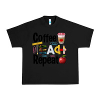 Black coffee teach repeat Urban Heavy Tee - BarkalooDesign
