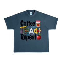Midnight Navy coffee teach repeat Urban Heavy Tee - BarkalooDesign
