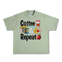 Oil Green coffee teach repeat Urban Heavy Tee - BarkalooDesign