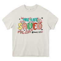 Cream his life saved my life Heavy Core Tee - MaliasSmallBusiness