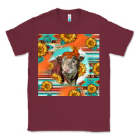 Burgundy Hereford Bull Classic Tee - LillyAllenDesigns