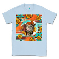Dusty Blue Hereford Bull Classic Tee - LillyAllenDesigns