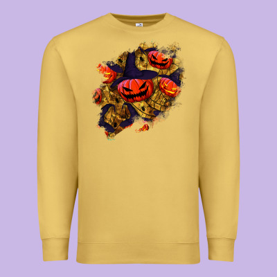 Halloween Pumpkin Patch  2 Premium Sweatshirt Designed By Bundleandbundleshop