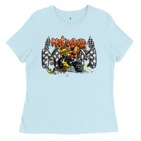 Baby Blue motocross mom Ladies Tee - MaliasSmallBusiness
