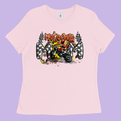 Motocross Mom Ladies Tee Designed By Maliassmallbusiness