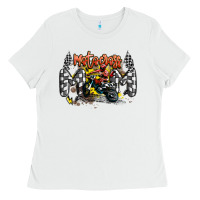 White motocross mom Ladies Tee - MaliasSmallBusiness