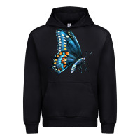 Black Black Shallowtail Urban Hoodie - LillyAllenDesigns