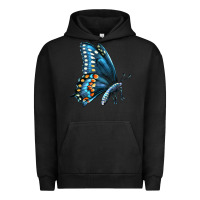 Pigment Black Black Shallowtail Urban Hoodie - LillyAllenDesigns