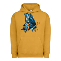 Pigment Peanut Butter Black Shallowtail Urban Hoodie - LillyAllenDesigns
