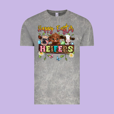 Happy Easter Heifers Vintage Tee Designed By Artiststas