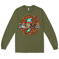 Army Green Country Mama Long Sleeve Tee - texasbilliewilder