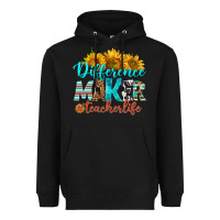 Black difference maker teacher life Heavyweight Hoodie - BundleAndBundleShop