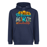 Navy difference maker teacher life Heavyweight Hoodie - BundleAndBundleShop