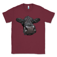 Burgundy Black Angus Heifer Classic Tee - LillyAllenDesigns
